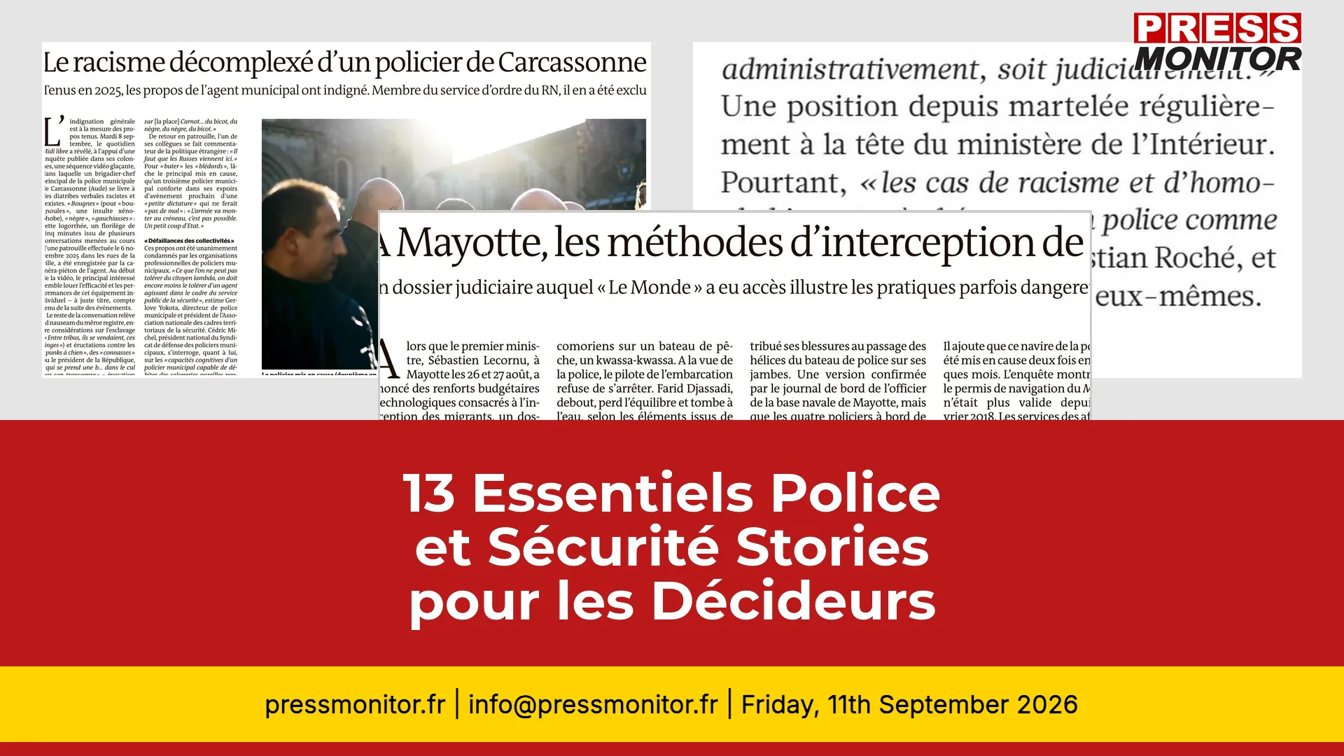 13 Essentiels Police et Sécurité Stories pour les Décideurs