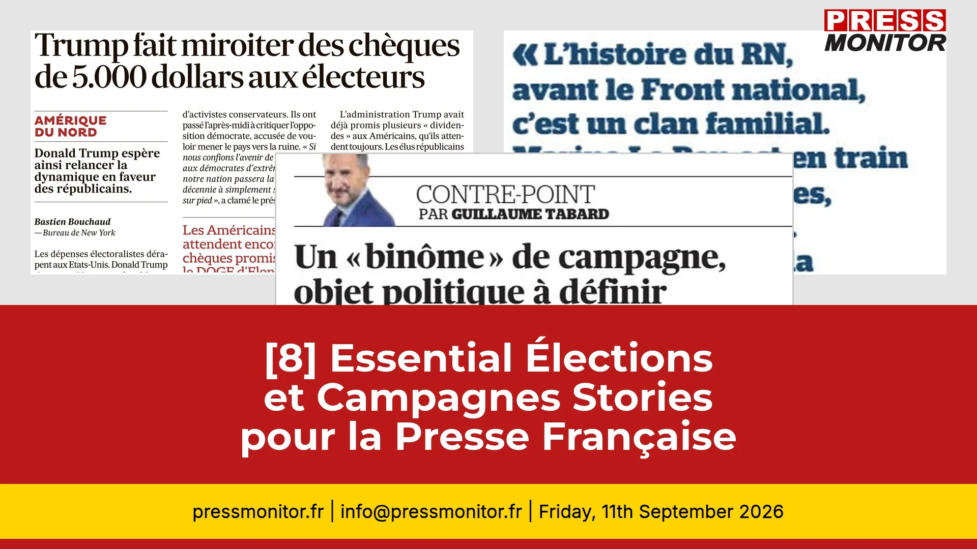 [8] Essential Élections et Campagnes Stories for Professionnels de la Presse