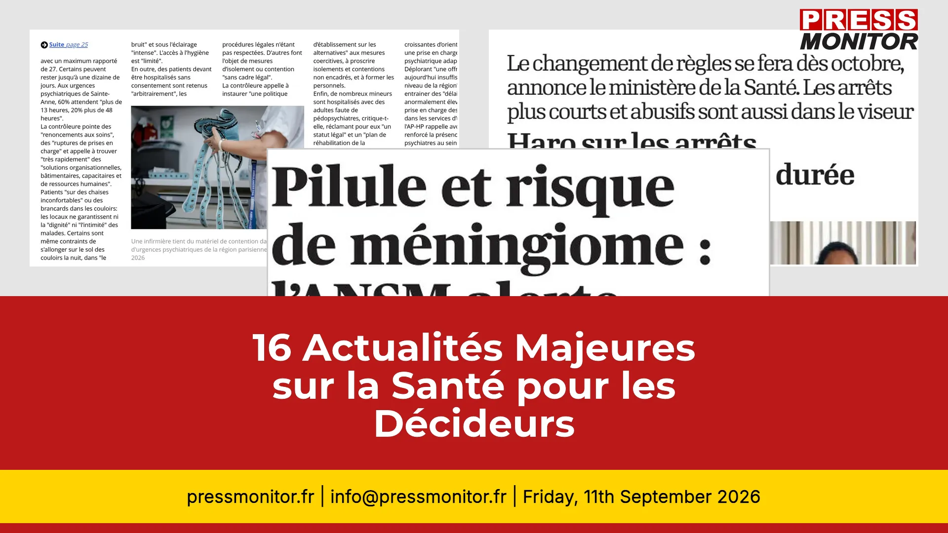 16 Actualités Majeures sur la Santé pour les Décideurs
