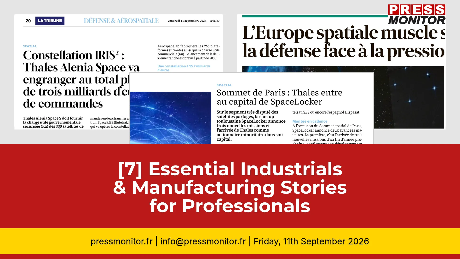 [7] Essential Industrials & Manufacturing Stories for Professionals