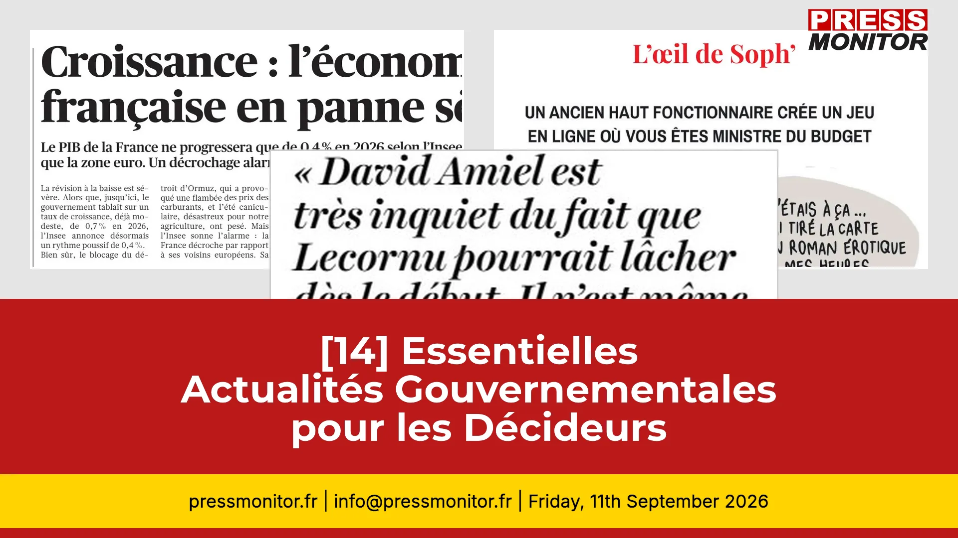 [14] Essentielles Actualités Gouvernementales pour les Décideurs