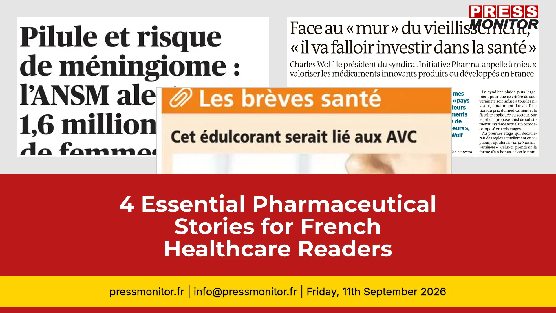 4 Essential Pharmaceutical Stories for French Readers