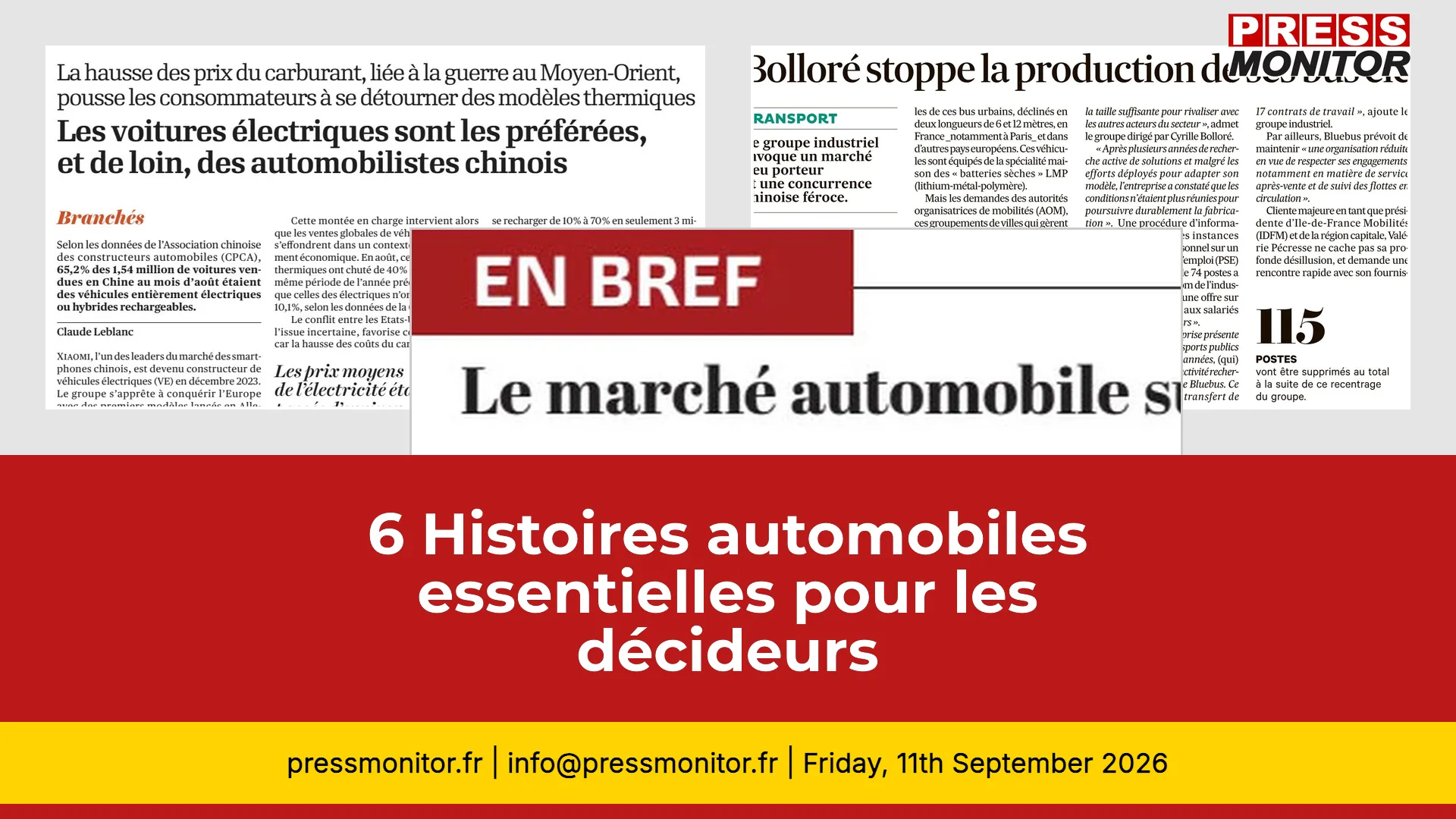 6 Histoires automobiles essentielles pour les décideurs