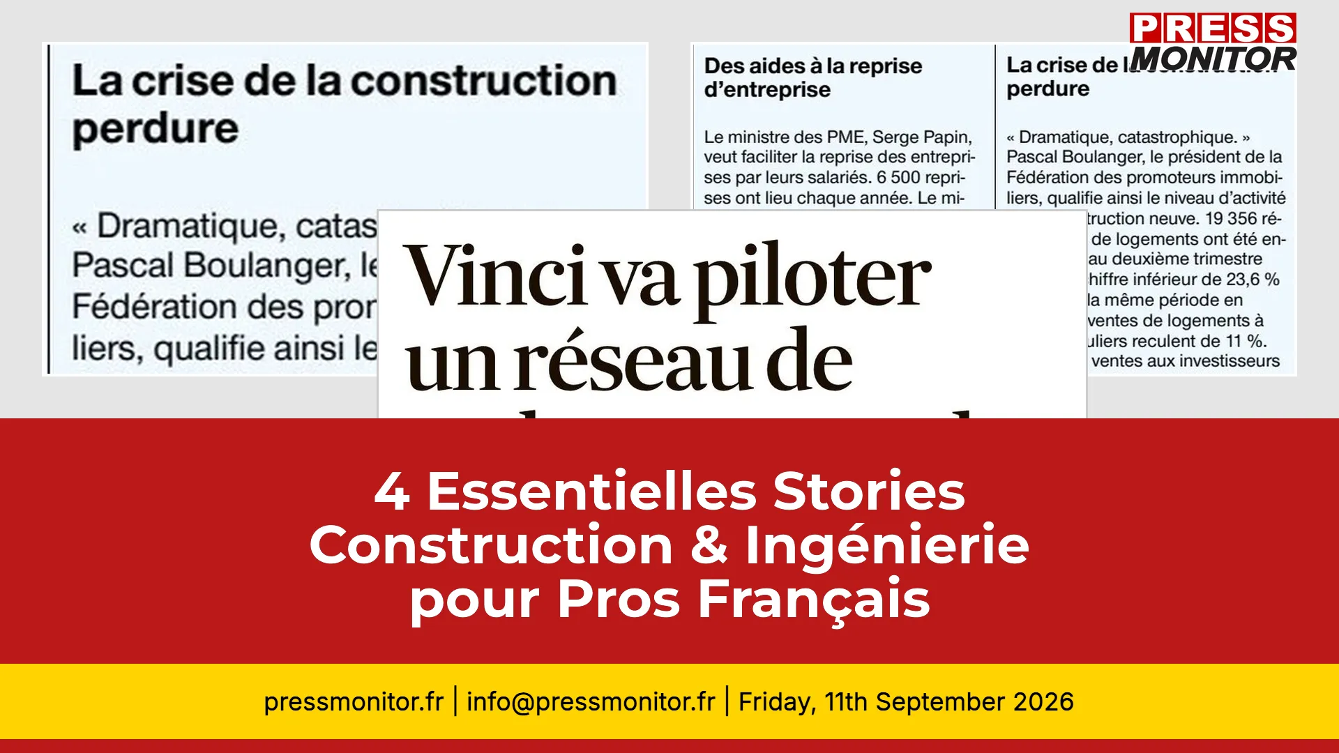 4 Essentielles Stories Construction & Ingénierie pour Pros Français