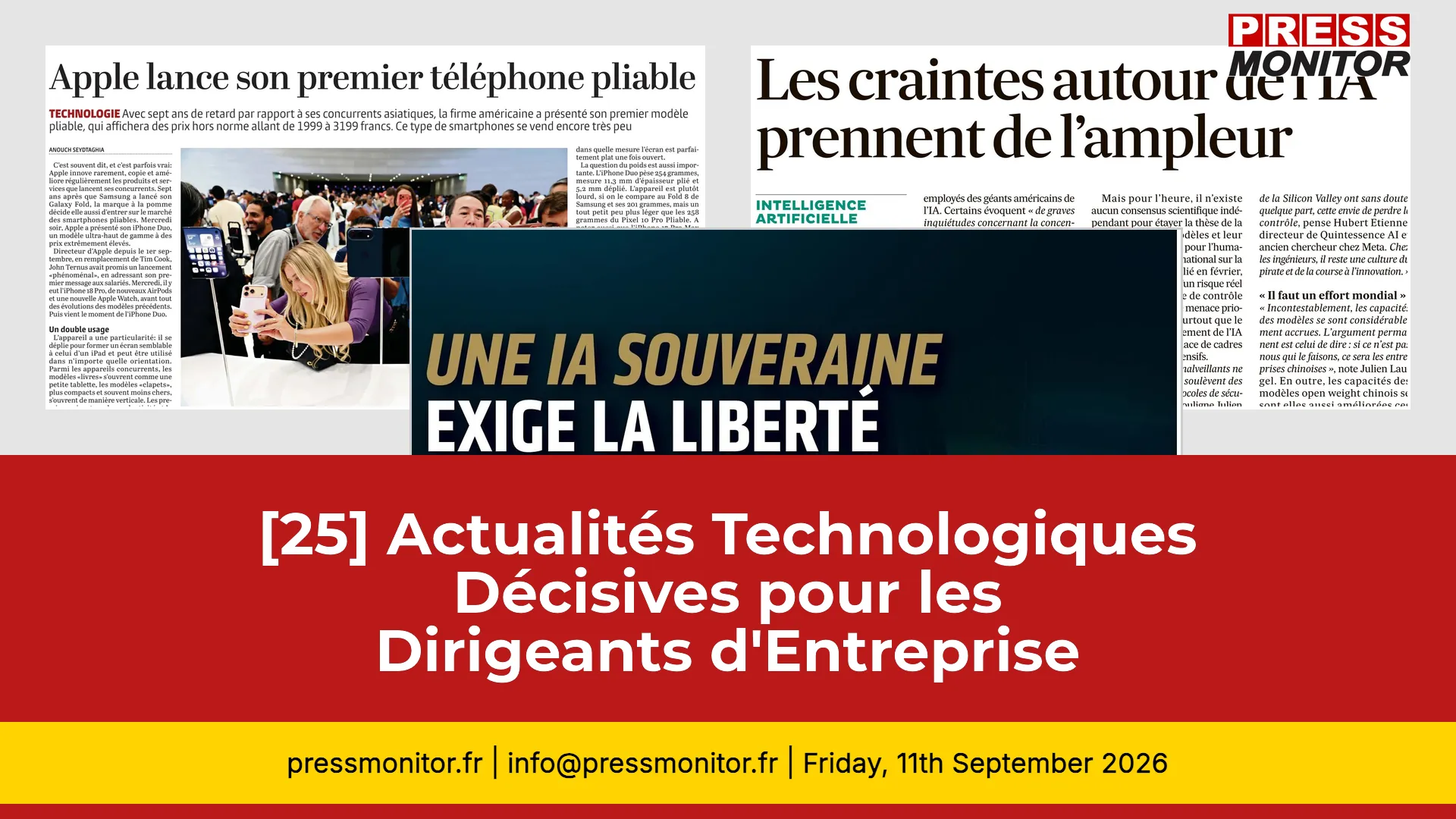 [25] Actualités Technologiques Décisives pour les Dirigeants