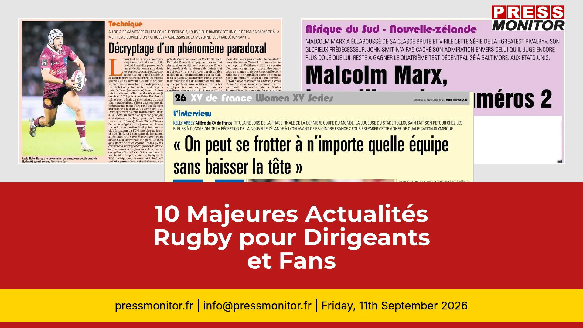 10 Majeures Actualités Rugby pour Dirigeants et Fans